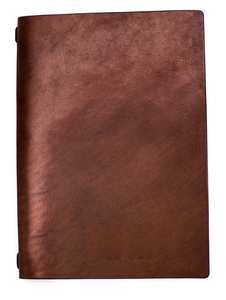 Porte-menu en cuir véritable avec cordon élastique à l'intérieur pour contenir plusieurs cartes de menu - Product Image 3