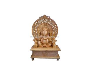 Estatuas de ganesha de madera/figuras de talla de madera/escultura artística - Product Image 1