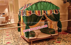 รถมูห์กัลสำหรับงานแต่งงาน/รถพาลันควินสำหรับงานแต่งงานแบบอินเดีย ผู้ผลิตรถมูห์กัลสำหรับงานแต่งงานรุ่นล่าสุดสำหรับการเข้าพิธีของเจ้าสาว ขายโดย DST Exports ในสหรัฐอเมริกา - Product Image 6