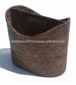 Brown <b>Rattan</b> <b>Storage</b> Basket for Magazine/Organization Office Supplies Holder - Product Image 5
