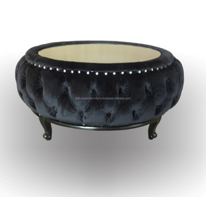 อินโดนีเซียห้องนั่งเล่นโต๊ะกาแฟเฟอร์นิเจอร์ฝรั่งเศส-Tufted เชสเตอร์ฟิลด์เฟอร์นิเจอร์โต๊ะกาแฟ - Product Image 1