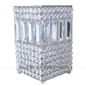 Long cristal T lumière bougeoir votives Table carrée et pièce maîtresse décoratif cristal à la main bougeoir votif - Product Image 1
