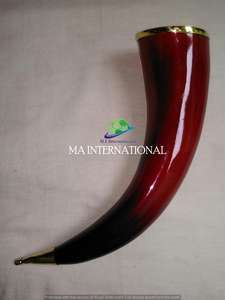 Corne à boire de buffle polie écologique personnalisée Corne à boire de vache nautique de style animal sculpté - Product Image 5