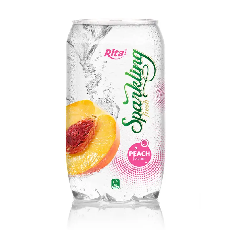 OEM bassa quantità 350ml Pet Can Sparkling Peach Juice Drink frutta verdura succo di erbe bevande salutari migliore qualità Vietnam