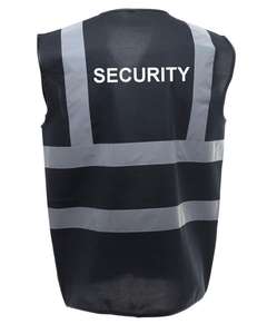 <b>Hi</b> <b>Vis</b> <b>Black</b> Safety <b>Vest</b> Jacket Class 2 Mesh Waterproof Breathable Anti-Static Thermal Summer - Product Image 5