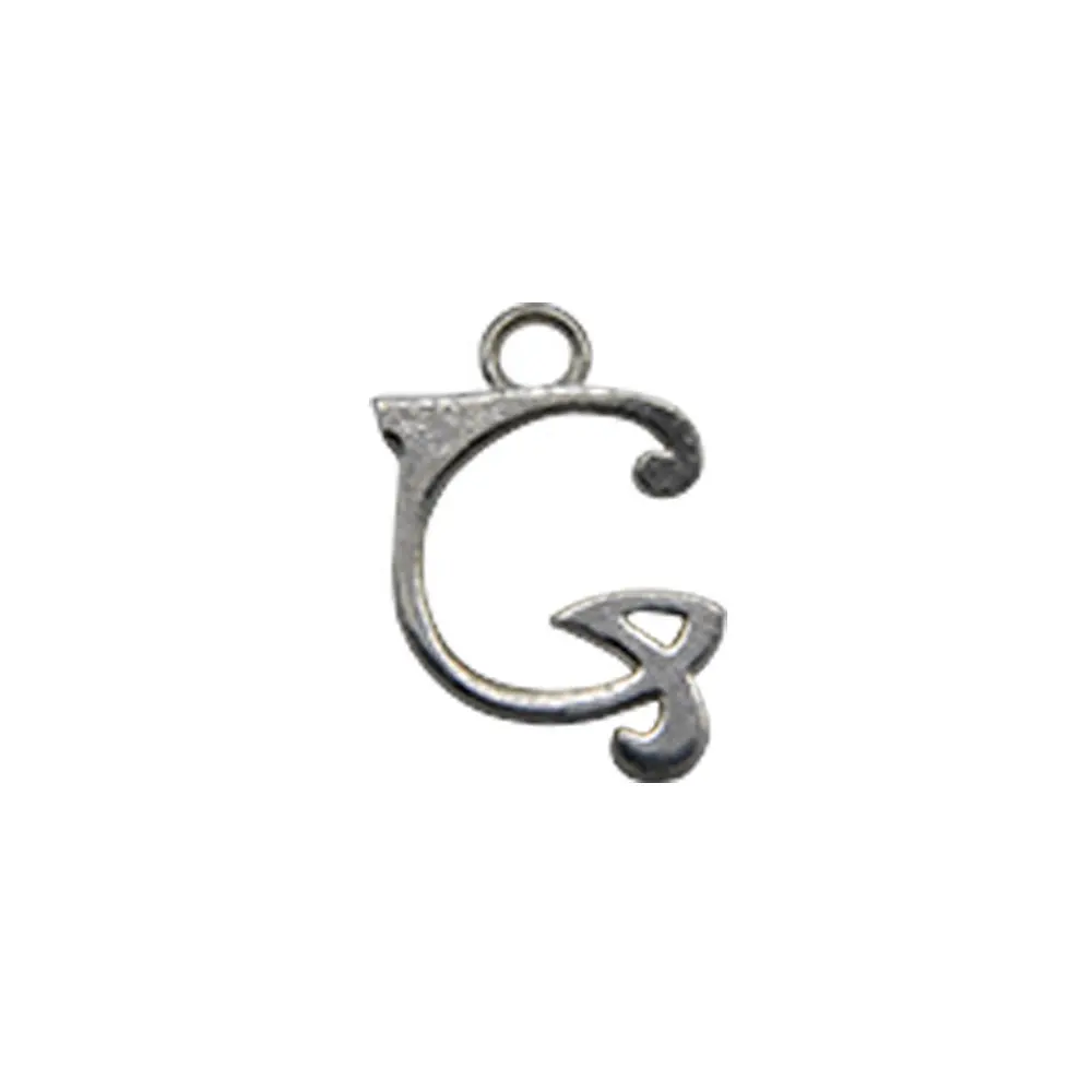 Wholesale Price 925 Sterling Silver G Alphabet Pendant Charms Pendant Silver Charms Fast Shipping in Stock 925 Sterling