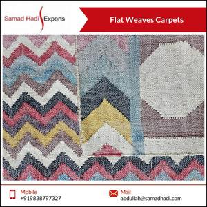 Fournisseur de confiance meilleure qualité tapis plat tissage tapis indien salon moderne Rectangle brodé et laine tapis à vendre - Product Image 5