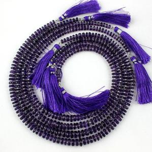 Cuentas facetadas redondas de amatista púrpura Natural de 16 "de largo para la fabricación de joyas, de alta calidad - Product Image 2