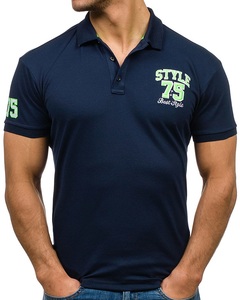 T-shirt polo personnalisé, polo logo brodé nouvelle saison vêtements de mode t-shirt de qualité bon marché pour hommes - Product Image 3