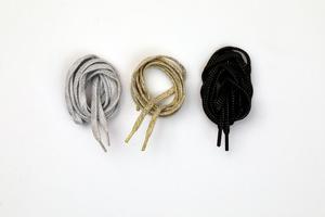 Accesorio con capucha de cordón plano y elástico de poliéster Par perfecto de cordones Muestra gratis - Product Image 5
