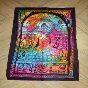 ผ้าตกแต่งผนังลายเทพฮินดู พิมพ์ลายผสมผสาน หลายสี ผ้าฝ้าย ซักได้ แขวนผนัง/โปสเตอร์ ผ้าทอ ขายส่งจากอินเดีย - Product Image 5