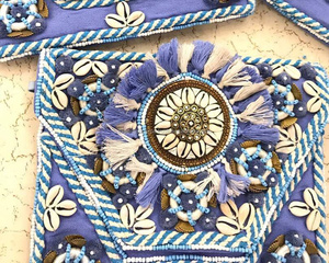 Evening Designer Beads Eco-friendly Multi Color Free Size Beach <b>Bag</b> Gypsy <b>Boho</b> Ladies Beach Clutch <b>Bags</b> Wholesale Guru Kirpa - Product Image 1