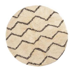 Vente en gros de tapis Beni Ourain marocain authentique personnalisé, tapis Azilal, tapis rond fait main pour la décoration intérieure - Product Image 1