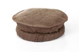 Chitrali Peshawar Topi Pakol Pakul Kufi Afghani Chitral hommes tête tribale pachtoune chapeau casquette à la main couleur marron clair laine hiver - Product Image 2