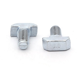 Fabrikant Prijs M 8X20 25 30 40 60 Verzinkt Koolstofstaal <span class=keywords><strong>T</strong></span> Hamer Hoofd Bout Voor 40 45 50 Serie <span class=keywords><strong>T</strong></span>-Slot Aluminium Profiel - Product Image 3