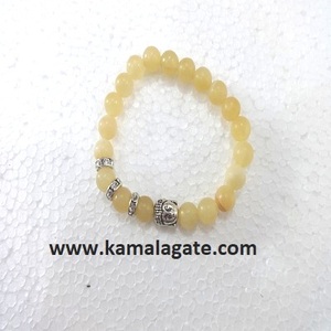 Pulsera de Calcita Natural con Piedras Semipreciosas de Cristal, Cuentas de Reiki y Buda - Product Image 1