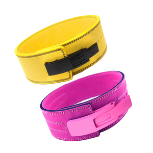 เข็มขัดหนังวัวสำหรับออกกำลังกายที่มีน้ำหนักมากพร้อมหัวเข็มขัดแบบคันโยกกันลื่นสำหรับยกน้ำหนักแบบ unisex - Product Image 4