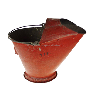 Seau à charbon en métal avec pelle et poignée Fabricant et vente en gros Seau à charbon pour cheminée extérieure vintage Seau à cendres - Product Image 1