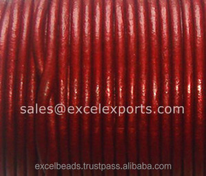 Correas de cuero redondas de 3mm al por mayor de fábrica para la elaboración de joyas para hacer collares o pulseras trenzadas con cordones - Product Image 5