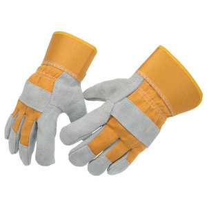 Gants de gréeur de sécurité en cuir de vachette synthétique à usage intensif pour hommes et femmes pour le travail et le jardinage - Product Image 4
