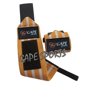 Hot Selling Heavy Duty Cotton Elastic Power Lifting <b>Wrist</b> Wraps Breathable Gym Cross Training Gear Adjustable Gym <b>Wrist</b> <b>Support</b> - Product Image 4