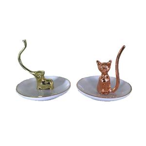 ถาดเซรามิกสำหรับเครื่องประดับที่ออกแบบรูปแมวโดยเฉพาะ - Product Image 1