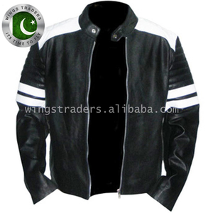 La mejor calidad precio de fábrica al por mayor de los hombres de moda chaqueta de cuero hecho en Pakistán - Product Image 5