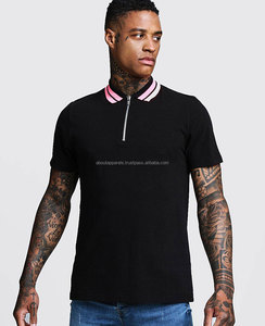 Polo uni pour hommes, nouveau modèle tendance de printemps, vente en gros, logo personnalisé brodé avec poche - Product Image 3
