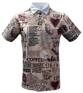 Camisa Casual Elegante para Hombre, Tallas Grandes, Corte Ajustado, Tejido de Punto Transpirable y Ecológico, Elástico en Cuatro Direcciones, Serigrafía - Product Image 1