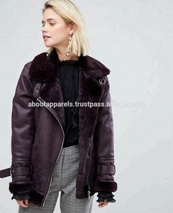 รถจักรยานยนต์ใหม่หนัง Punk Biker แจ็คเก็ตผู้หญิงผู้ชายของแท้หนังจริงขนสัตว์ - Product Image 6