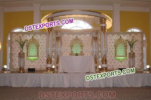 Mandaps เส้นใยคริสตัลตกแต่งอินเดีย,Mandap คริสตัลไฟเบอร์สำหรับงานแต่งงานที่รุ่งโรจน์ - Product Image 4