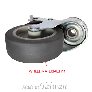 Roue pivotante à axe creux CCE Caster de 3 pouces avec frein - Product Image 6