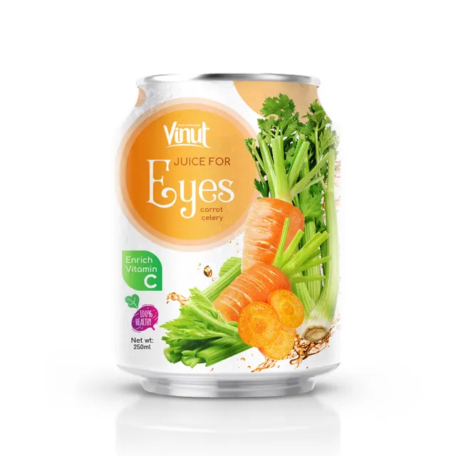 250ml缶100% 野菜ジュース-目のためのジュース