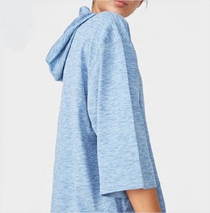 Invierno de 2023 gran sudaderas con capucha de las mujeres 3/4 manga Delgado sudaderas con capucha personalizado - Product Image 3