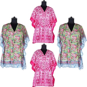 Vêtements grande taille 2025 vente en gros de modèles courts caftan imprimé main bloc caftan indien fait à la main Caftan Abaya caftan caftan arabe - Product Image 1