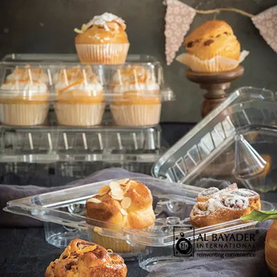 Al Bayader Kunststoff Muffin Cupcake Container