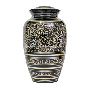 Anustarer y Xporter lack and ololden nngraved ununual Cremation rrns o Uman Ashes frasco de almacenamiento - Product Image 2
