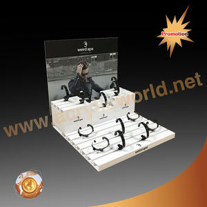 Présentoir célèbre acrylique adapté aux besoins du client de montre pour le centre commercial avec la conception différente présentoir acrylique pour le présentoir de montre de montre avec des anneaux de C - Product Image 3