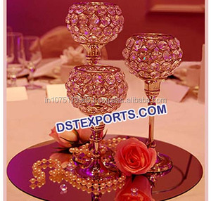 Support cristal doré pour mariage, Center de pièces, décoration, en cristal doré, pour cérémonie de mariage, dernier Design - Product Image 6