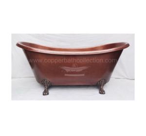 Bañera de cobre independiente hecha a mano 100% para adultos con elegante acabado martillado indio antiguo - Product Image 1