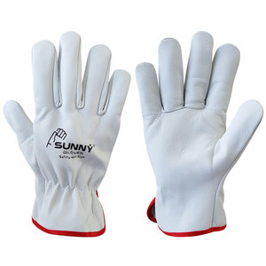 Cow grain leather <b>driver</b> <b>gloves</b>/ truck driving <b>gloves</b> - Product Image 4