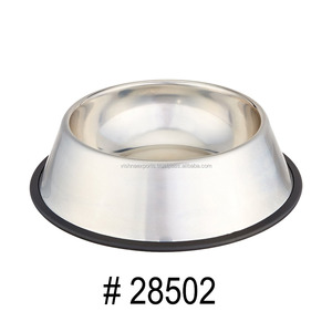 ชามและที่ให้อาหารสุนัขชามสเตนเลสขัดเงาเป็นมิตรต่อสิ่งแวดล้อมระดับพรีเมียม - Product Image 1