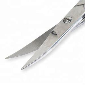 Tijera de manicura de acero inoxidable súper afilada de alta calidad con hoja curva para cortar uñas herramienta de belleza recta - Product Image 3