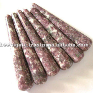 Baguettes de Massage en pierres précieuses en gros: baguettes de Massage en pierres précieuses lépidolite - Product Image 2