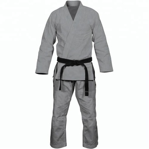 Logotipo personalizado BJJ Gi Etiquetas de bordado Costura en contraste Bucles con cordón Ventilaciones laterales-100% Algodón (Rojo Blanco Azul Negro Azul marino) - Product Image 2