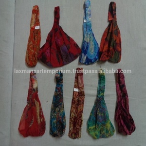 Hermosas Diademas de Seda Estampada para Mujer, Marca LAXMANS, Lavables, Tamaño 15cm, Proveedor Mayorista a Granel de la India - Product Image 5