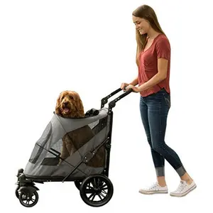 狗宠物婴儿车为狗宠物可以很容易地步行进出不需要提起宠物