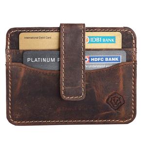 Top Demanded Elegant Cow/Buff Hunter Leather Tri-Fold RFID Wallet for Men Secure Anti-Theft Card <b>Holder</b> Available For Sale - Product Image 1