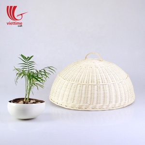 Tienda de ratán blanca ecológica de malla de cubierta de comida natural para restaurantes - Product Image 1