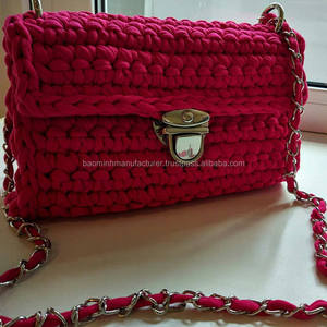 T Shirt Yarn <b>Bag</b> <b>Knit</b> Clutch - Product Image 4